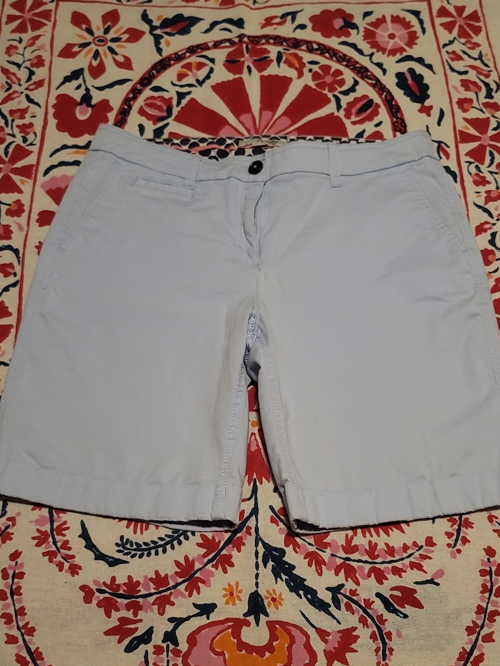 Boden Light Blue Coastal Preppy Casual Chino Bermuda Shorts